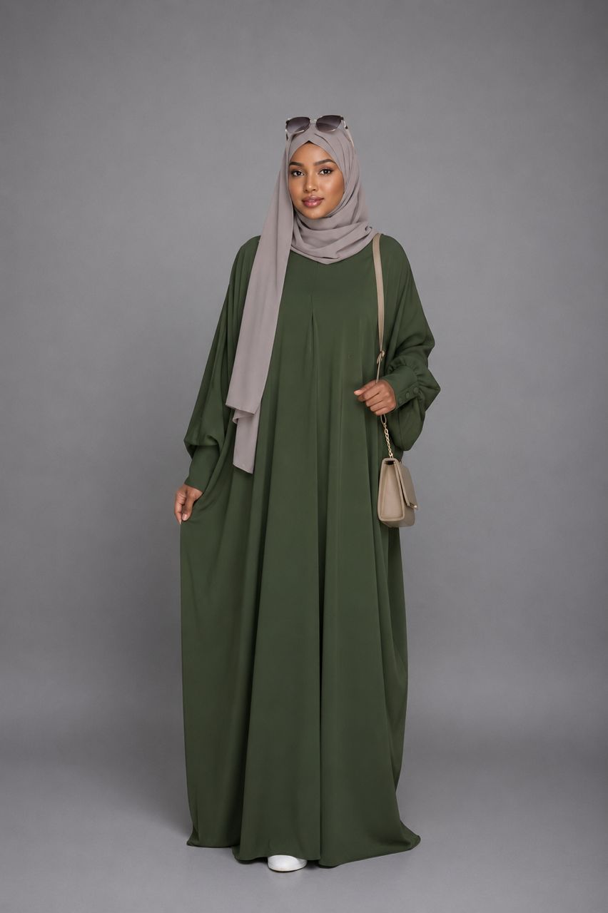 Abaya Vert Olive